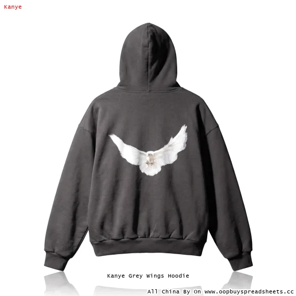 Kanye Grey Wings Hoodie