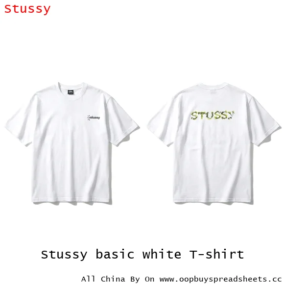 Stussy basic white T-shirt