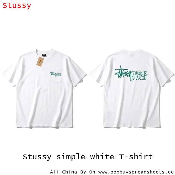 Stussy simple white T-shirt