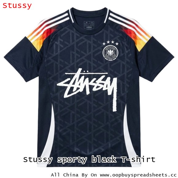 Stussy sporty black T-shirt