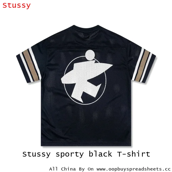 Stussy sporty black T-shirt