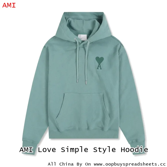 AMI Love Simple Style Hoodie
