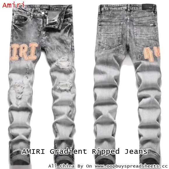 AMIRI Gradient Ripped Jeans