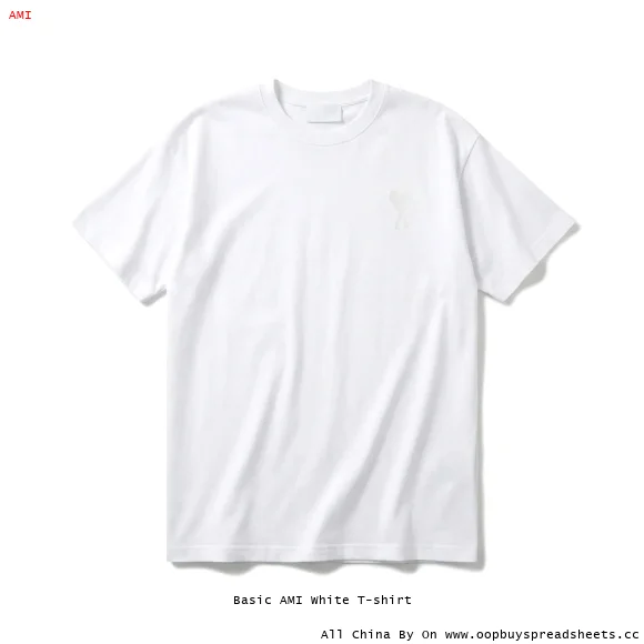 Basic AMI White T-shirt