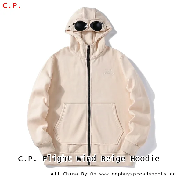 C.P. Flight Wind Beige Hoodie