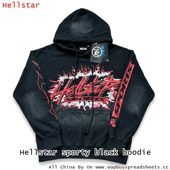 Hellstar sporty black hoodie