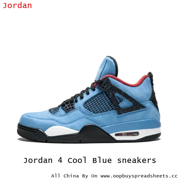 Jordan 4 Cool Blue sneakers