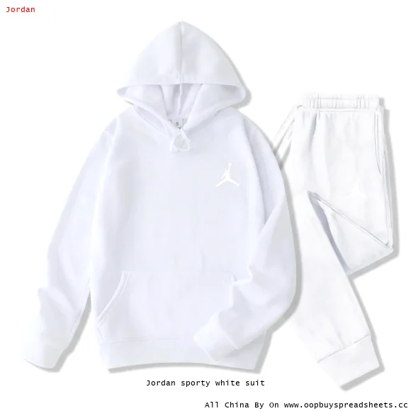 Jordan sporty white suit