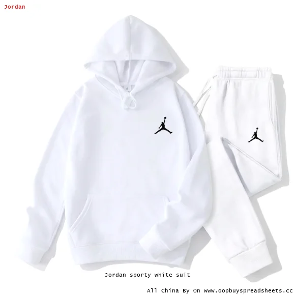 Jordan sporty white suit