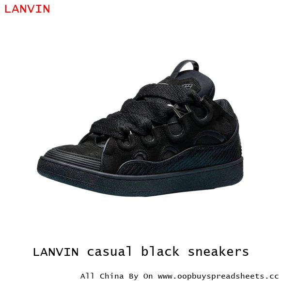 LANVIN casual black sneakers