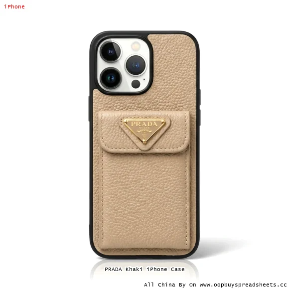 PRADA Khaki iPhone Case