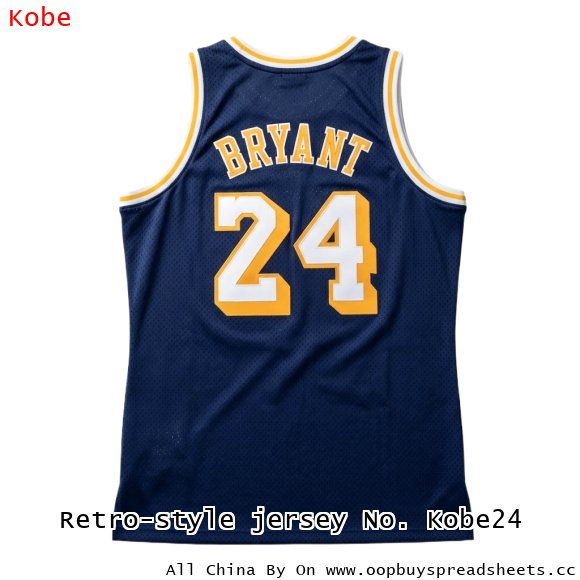 Retro-style jersey No. Kobe24
