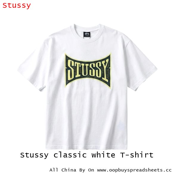 Stussy classic white T-shirt