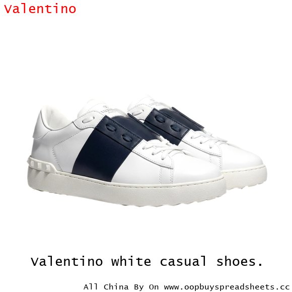 Valentino white casual shoes.