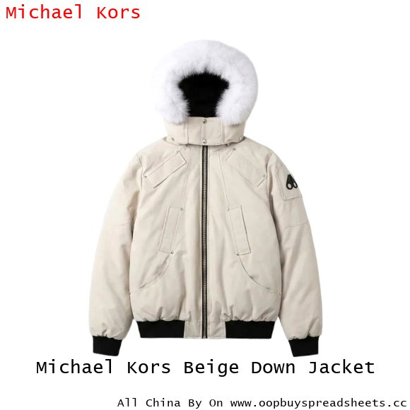 Michael Kors Beige Down Jacket
