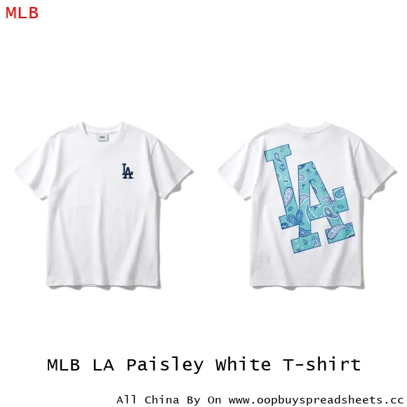 MLB LA Paisley White T-shirt