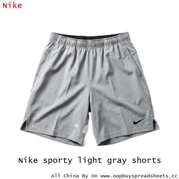 Nike sporty light gray shorts