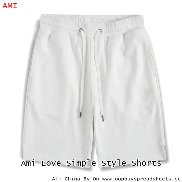 Ami Love Simple Style Shorts