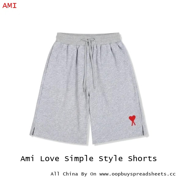 Ami Love Simple Style Shorts