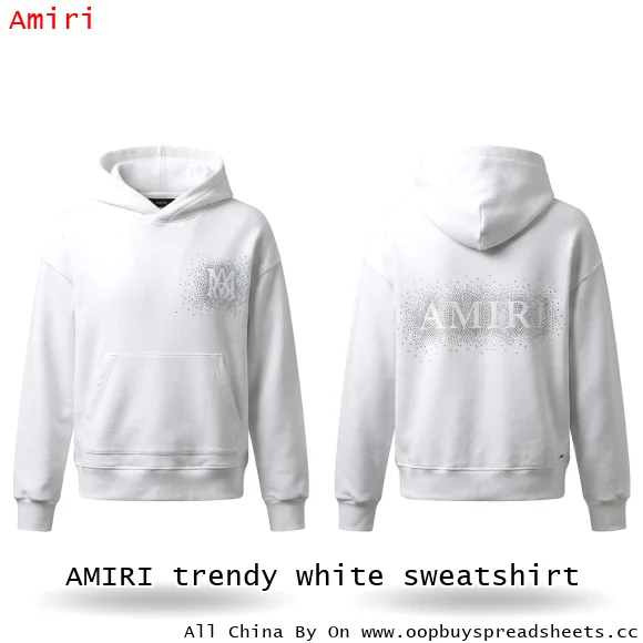 AMIRI trendy white sweatshirt