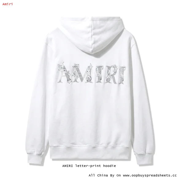 AMIRI letter-print hoodie