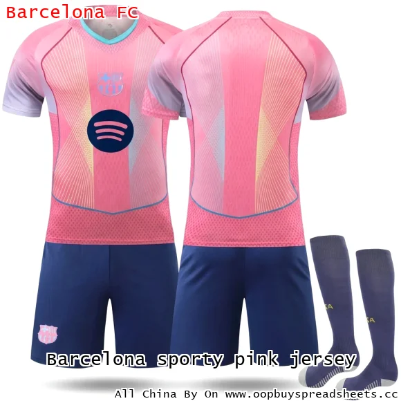 Barcelona sporty pink jersey