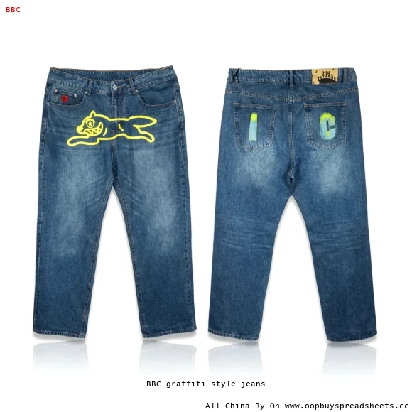 BBC graffiti-style jeans