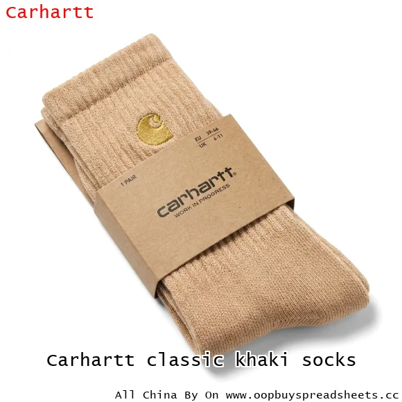 Carhartt classic khaki socks