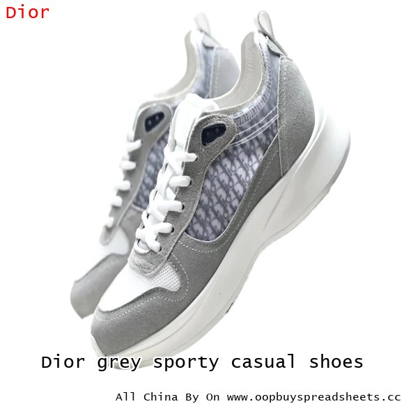 Dior grey sporty casual shoes