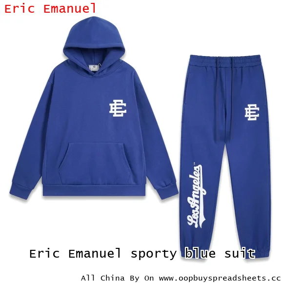 Eric Emanuel sporty blue suit