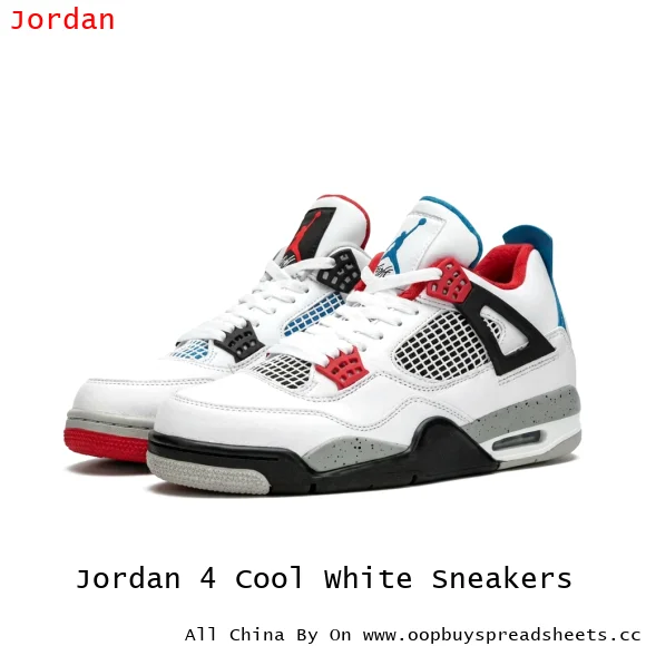 Jordan 4 Cool White Sneakers