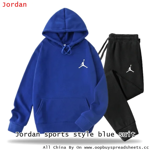 Jordan sports style blue suit