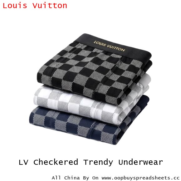 LV Checkered Trendy Underwear