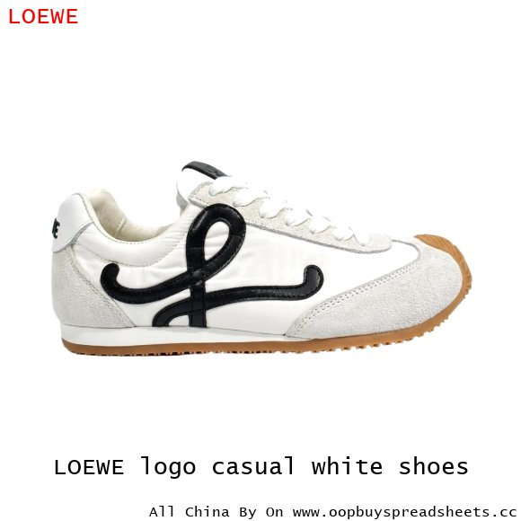 LOEWE logo casual white shoes