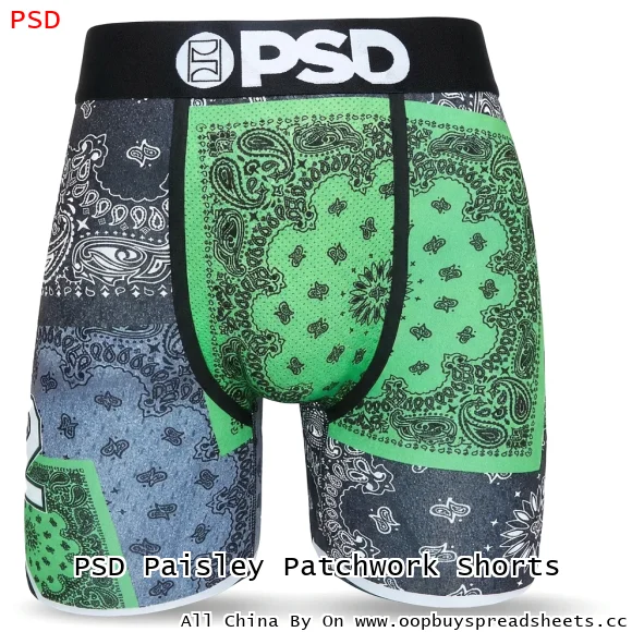 PSD Paisley Patchwork Shorts