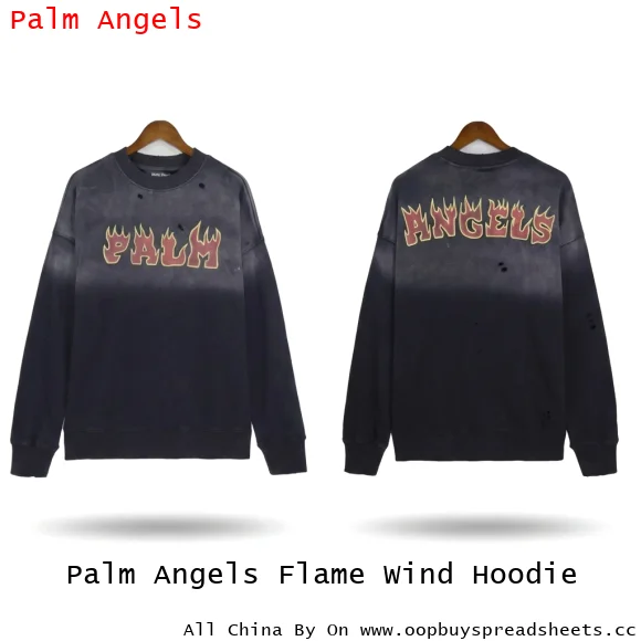Palm Angels Flame Wind Hoodie