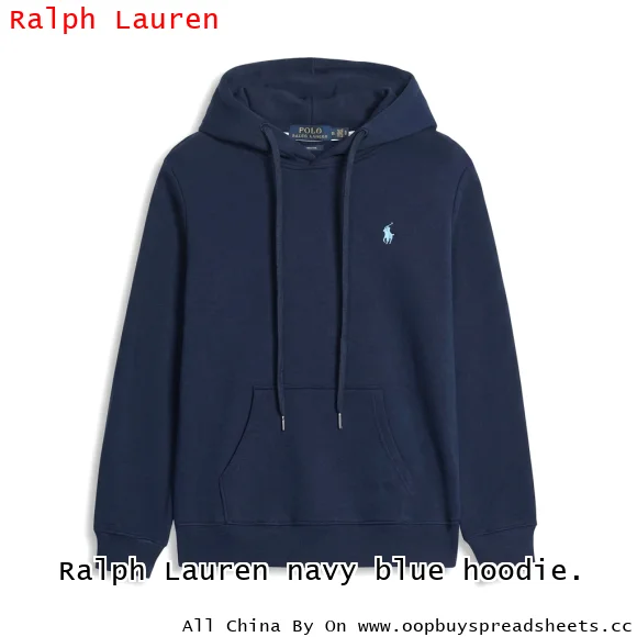 Ralph Lauren navy blue hoodie.