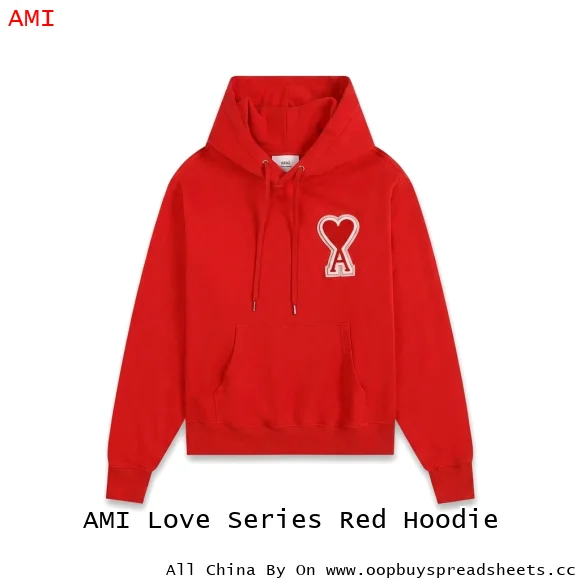 AMI Love Series Red Hoodie