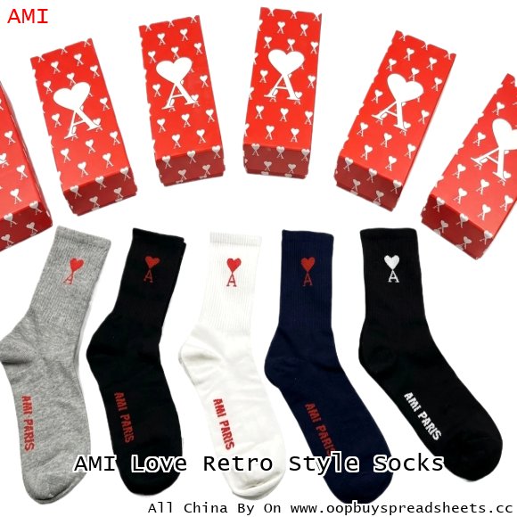 AMI Love Retro Style Socks