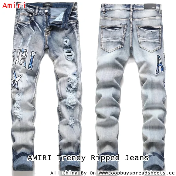 AMIRI Trendy Ripped Jeans