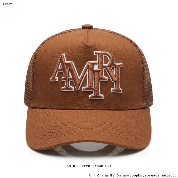 AMIRI Retro Brown Hat