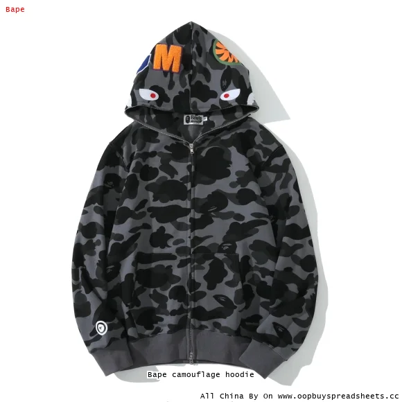Bape camouflage hoodie