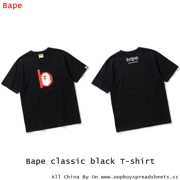 Bape classic black T-shirt