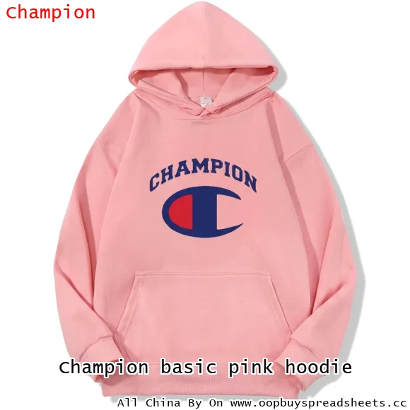 Champion basic pink hoodie