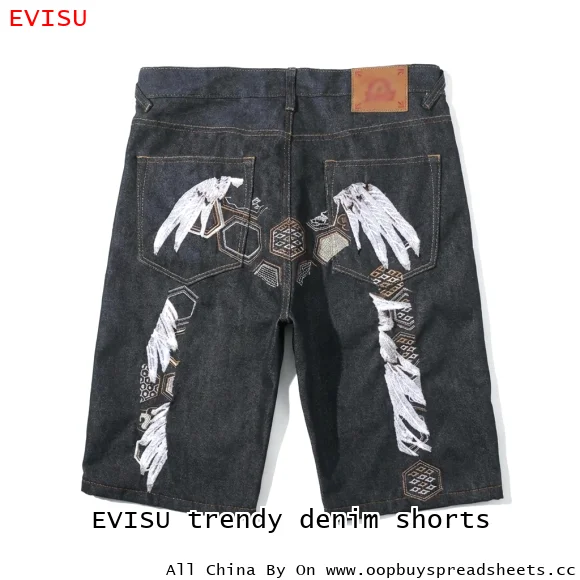 EVISU trendy denim shorts