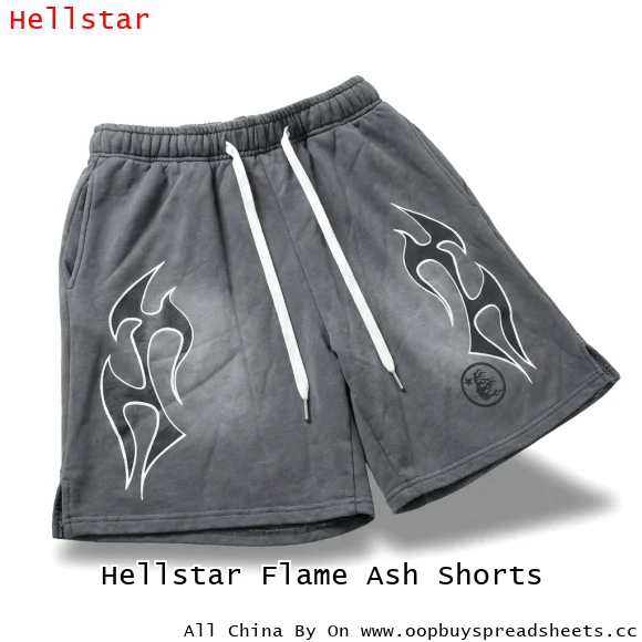 Hellstar Flame Ash Shorts
