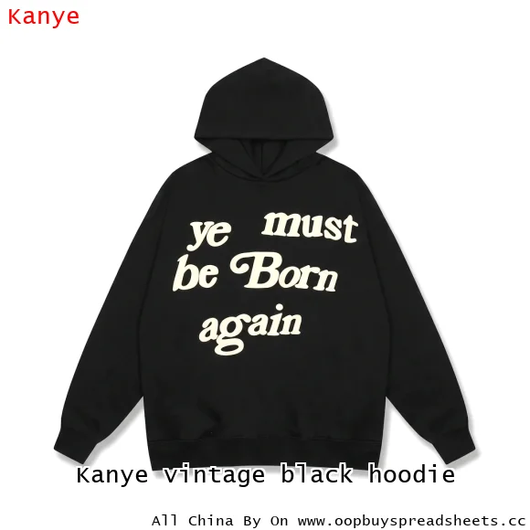 Kanye vintage black hoodie