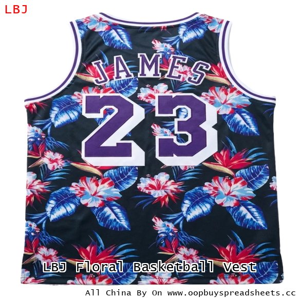 LBJ Floral Basketball Vest