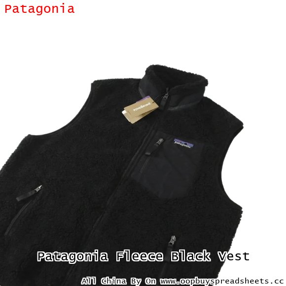 Patagonia Fleece Black Vest