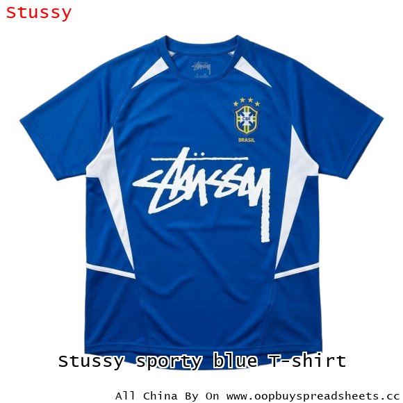 Stussy sporty blue T-shirt